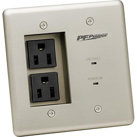 Furman 15A In-Wall Power Conditioner, 2 Outlets, W Surge Protection, EVS, EMI/RF Filtration Model:MIW-POWER-PRO-PFP