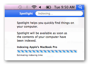 MacBook Pro (Early 2011): Spotlight indexing makes the fans run