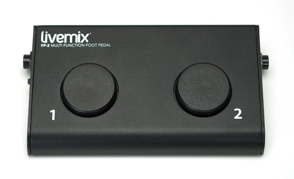 Livemix FP-2 dual button footswitch for use with CS-SOLO & CS-DUO