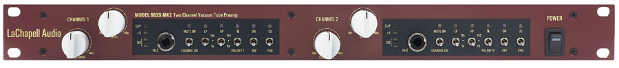 LaChapell Two Channel Tube Microphone Preamp with TRUE48