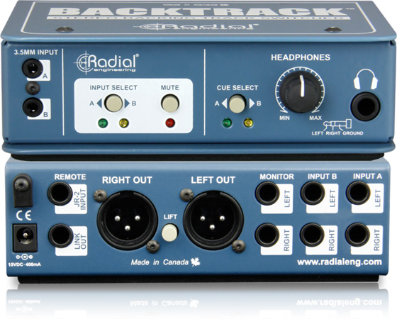 Radial BackTrack 2-ch Active Direct Box and Audio Switcher