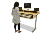 Summit Sit-Stand Desk (Maple)